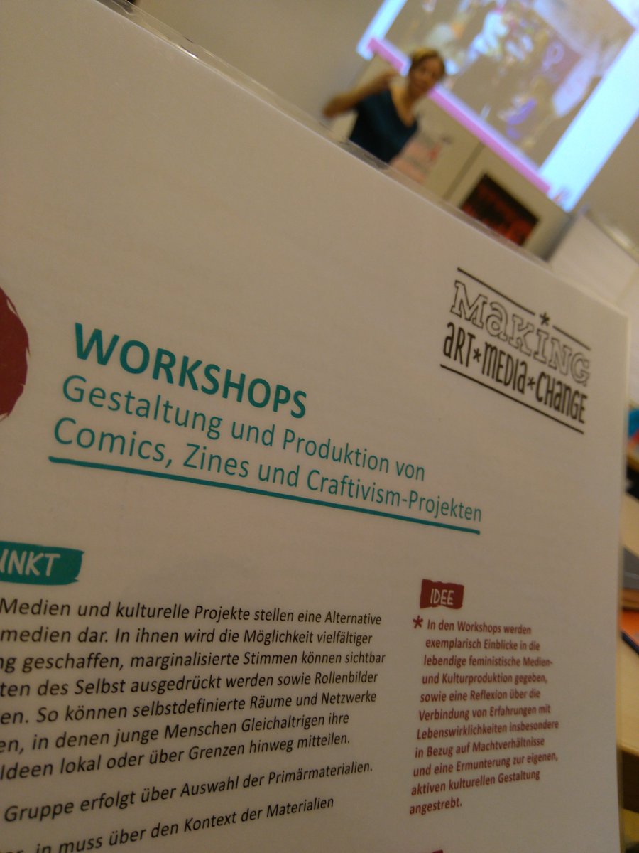 _lamatin's tweet photo. Workshop (Teil II) im gendup, heute mit Elke Zobl!
Das Motto: >>Do-It-Yourself, Do-It-Together!<< 
Vorstellung einer Toolbox für eine kritische Vermittlungspraxis. 
Und; ein Sneak Peek ins im Anschluss gemeinsam produzierte Zine!
#kulturvermitteln #gendup #Craftivism #Zine #DIY https://t.co/62worYI8bS