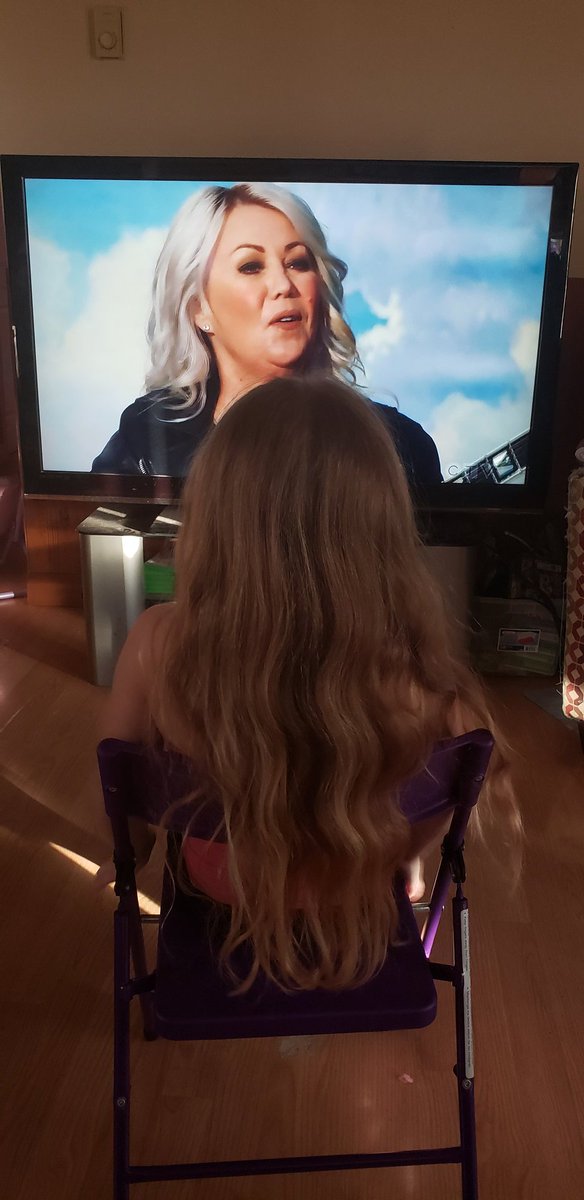 Tradon81's tweet photo. When you think your kid is watching Disney on PVR and see her watching  @jannarden #JANNonCTV instead🤣 Never to young to be a @jannarden fan but had to switch as Mama isn't ready to explain what "Coochie" means🤦‍♀️🤣 https://t.co/XuvTSATlcM
