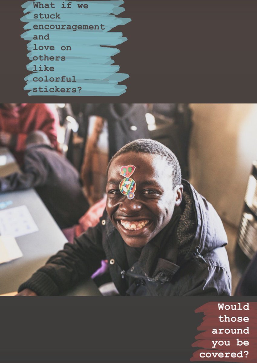 👉🏻What if we stuck encouragement and love on others like colorful stickers? Would those around you be covered?👈🏻