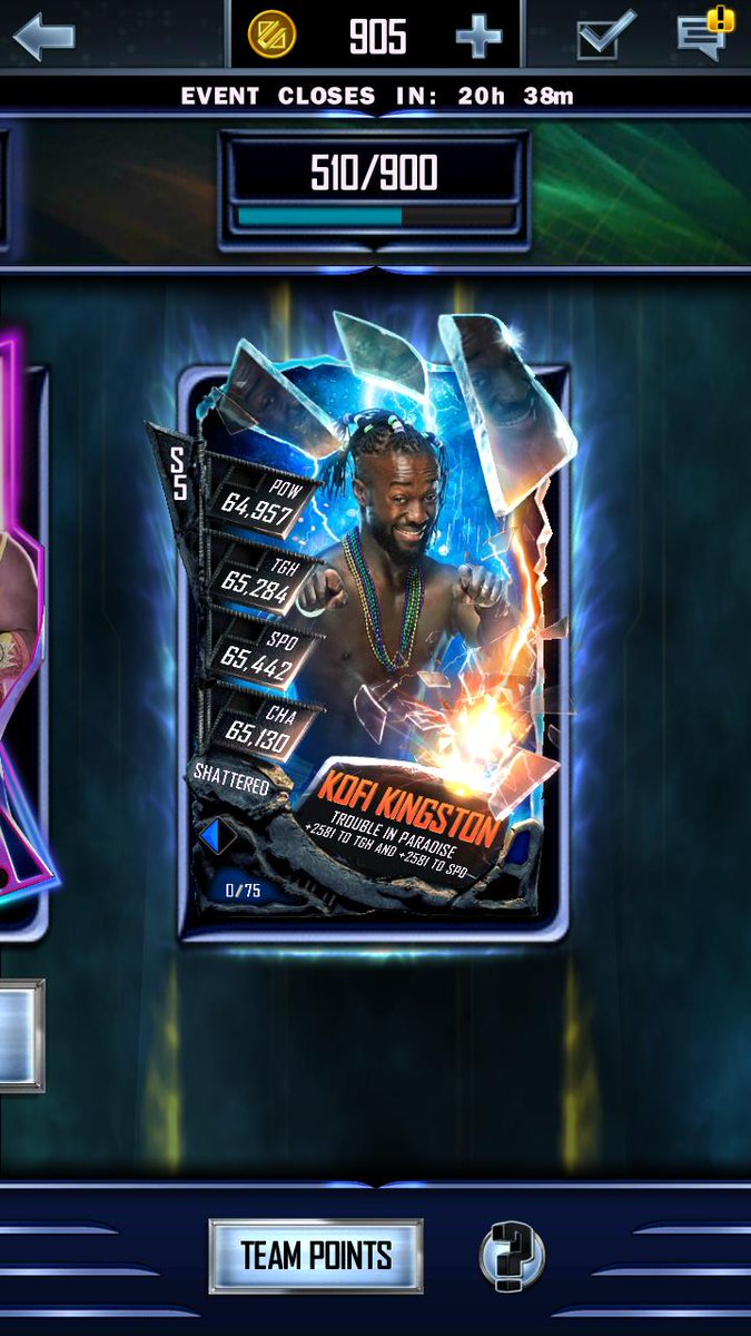 Dixylad's tweet photo. Gave a couple a run because we had a couple sit out like @justmacback  @Cubs25v2 , 2 others that cant be tagged but thats a solid 9 going into wm35 , if you grind we got a spot but for someone thats already on our level anytime we try to help players they screw us #WWESuperCard https://t.co/zhmI6Ts65O