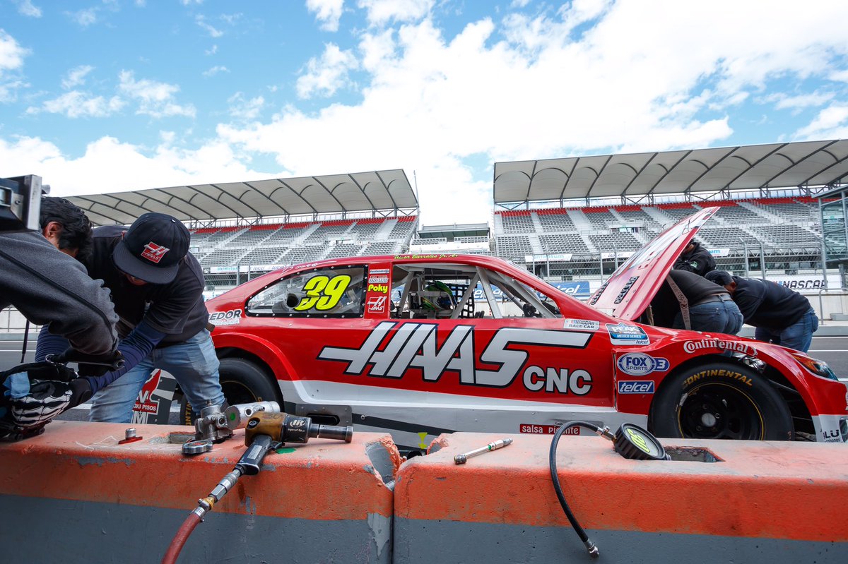 vbarrales39's tweet photo. Race week! Listos para empezar la temporada de @NASCARPEAKMX, el auto 39 de @HaasMX viene mas preparado que nunca y listo para ganar! @autodromomty #anvimotorsport https://t.co/7FKuuZHMmH