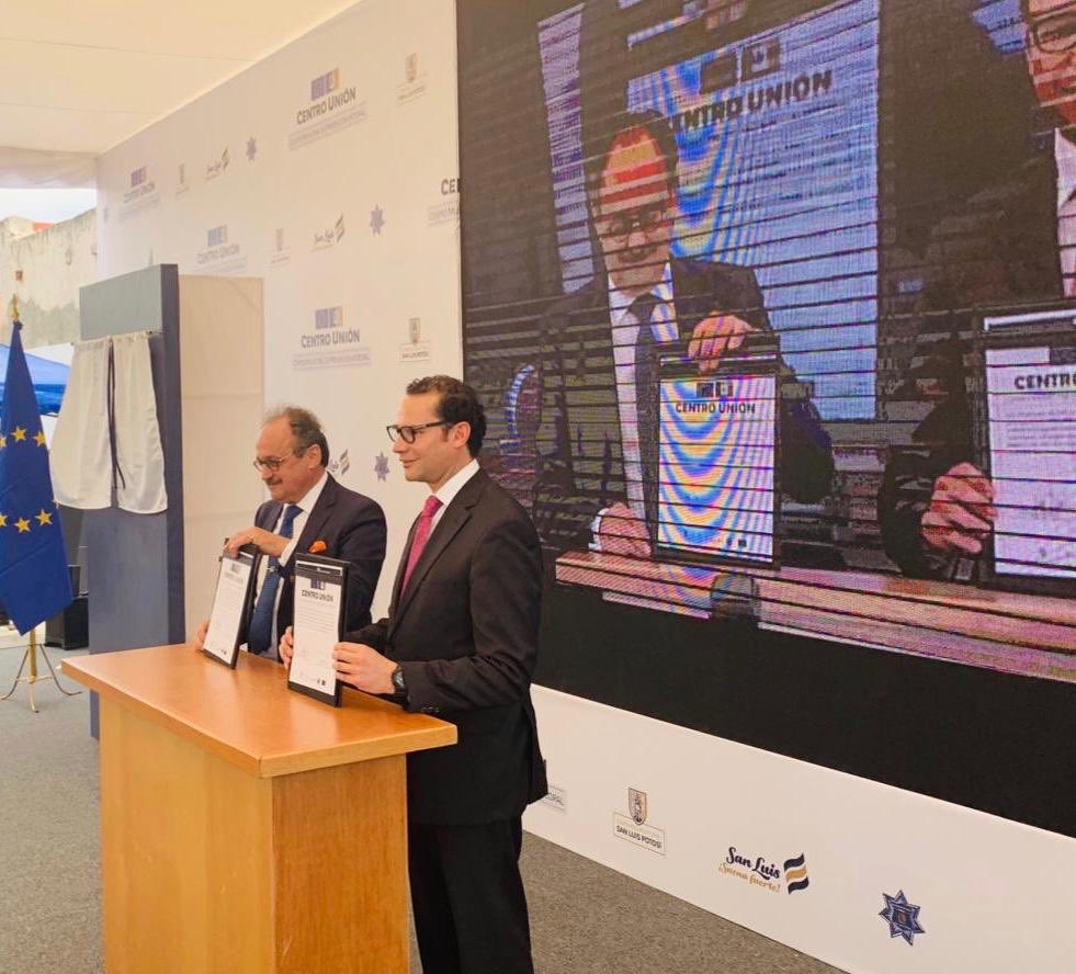 navaslp's tweet photo. Inauguramos el nuevo Centro Municipal de Prevención Integral, “Centro Unión”, nuestro CU.  #SLP es la segunda ciudad de México en conseguir recursos de la Unión Europea que serán destinados para seguridad. https://t.co/Bp4jXy9Juy