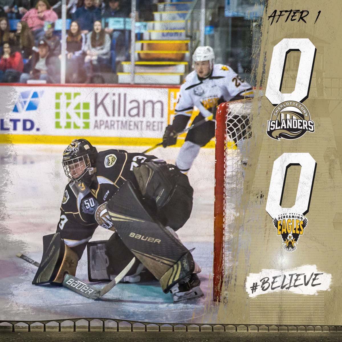 IslandersHKY's tweet photo. And that does it for the first 20 minutes! We still have an evened up game, 0-0. Shots in the period favour your Isles, 9-7! #BELIEVE #QPlayoff https://t.co/1EThhRdJwo