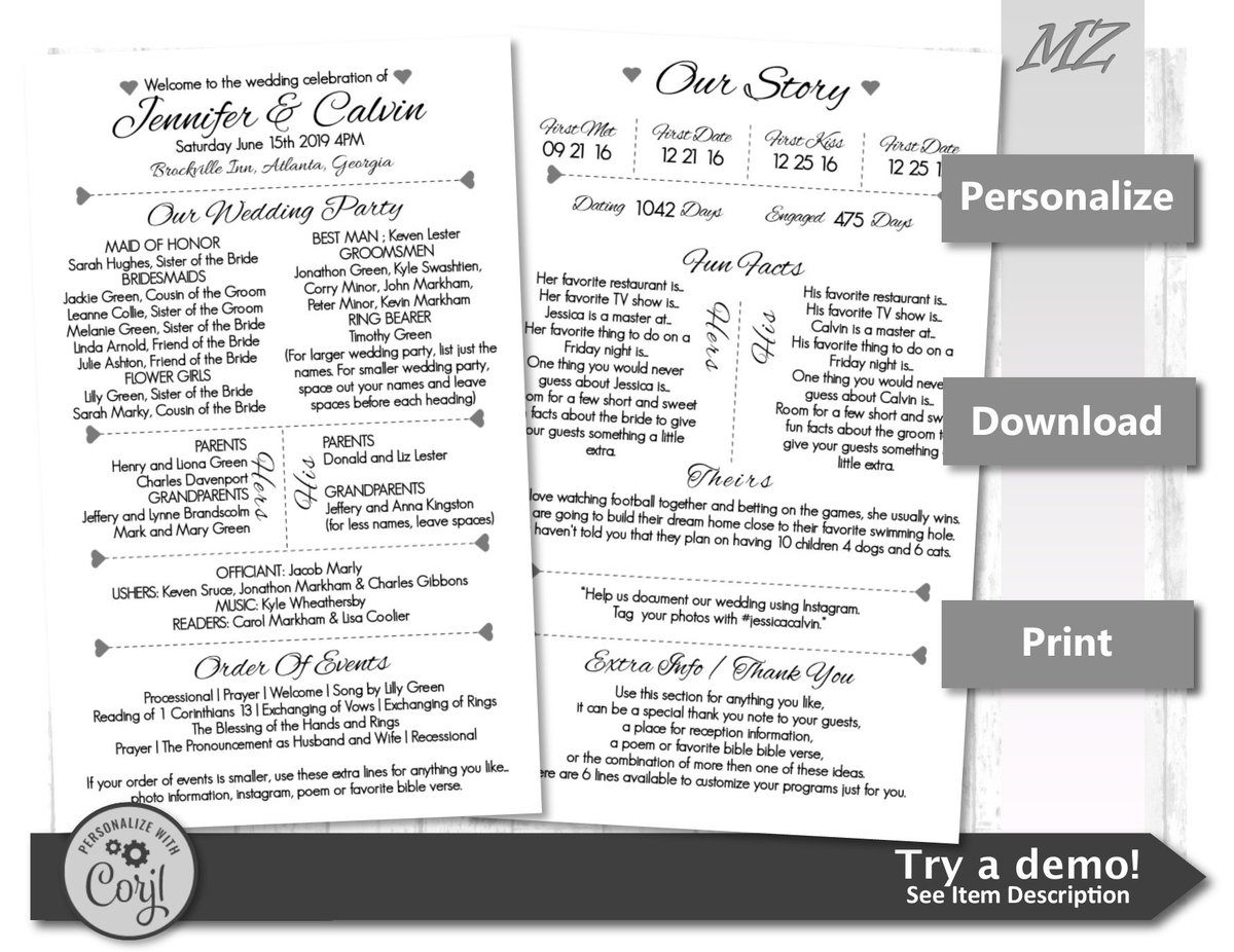 Custom_Invites's tweet image. Thanks for the great review Theresa D. ★★★★★! etsy.me/2FxfOVJ #etsy #weddings #invitation #wedding #reception #ourstory #funfacts #customize #program #download