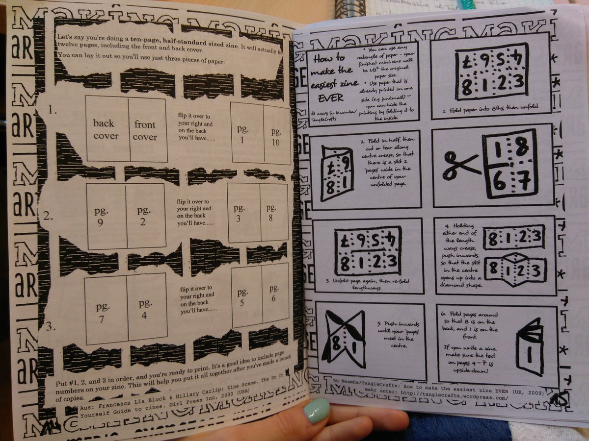 _lamatin's tweet photo. Juckt es euch in den Fingern was zu produzieren? Wie wärs mit einem #Zine?
#kulturvermitteln #Craftivism #DIY https://t.co/V7ATjUcn99
