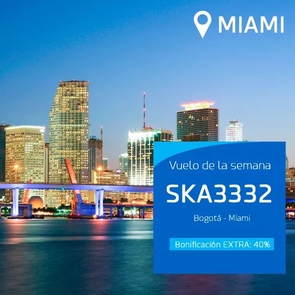 skyjetvirtual's tweet photo. ¡SkyJet Colombia está de estreno! Esta semana puedes volar a Miami en los nuevos Boeing 777-200 con bonificación PLUS. https://t.co/Zf9HK402EG