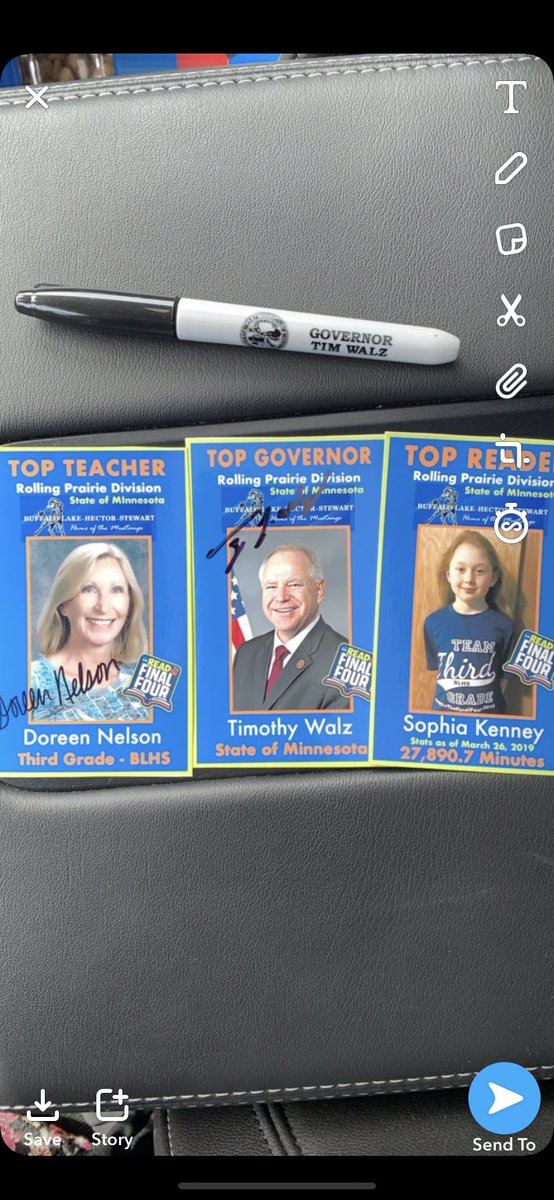 BLHSReads2tF4's tweet photo. Thank you @GovTimWalz for signing our trading cards @FinalFour @myon @KateMortMSP @ReadAnnaRead @scottmader1 for allowing a small school teacher and students &amp;(Sophia) to reach their goals! #Wereadtothefinalfour #BLHSreadtothefinalfour #Readtothefinalfour #stillreading https://t.co/92jlQAwWEi
