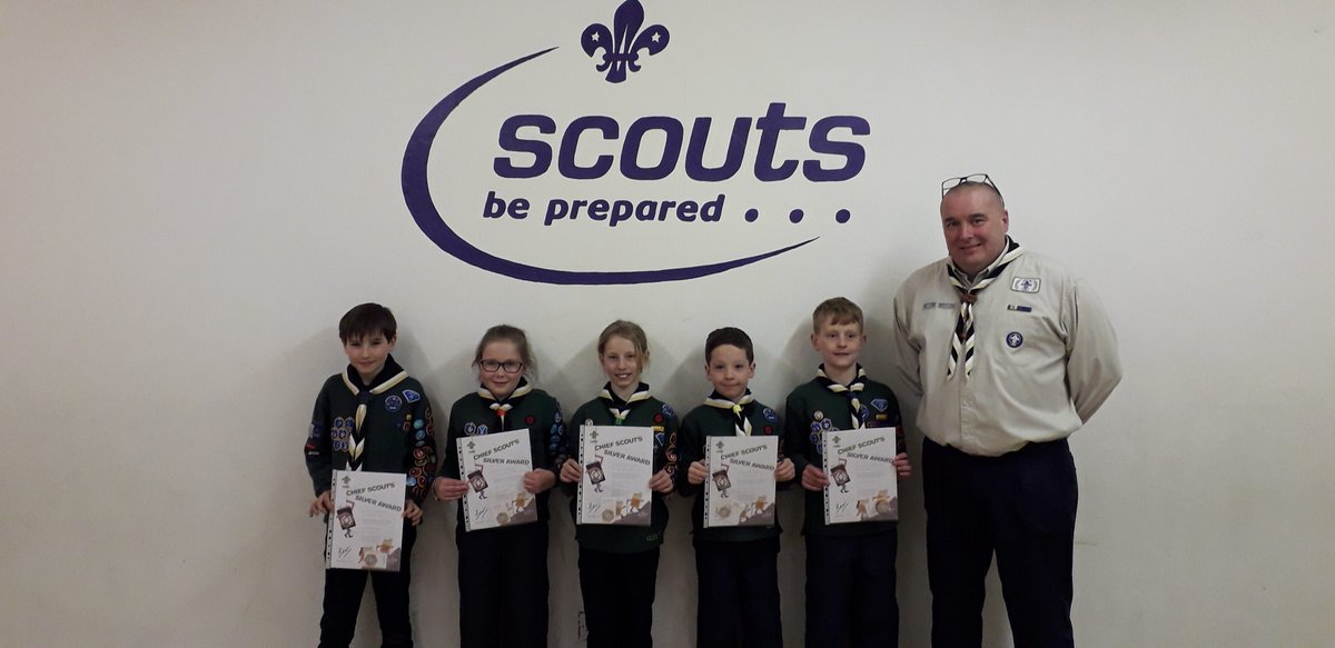 CHIEF SCOUT SILVER - Congratulations to Cherokee Cubs Ben, Emma, Evie, Isaac and Kieran on achieving their Chief Scout Silver awards.
                       ... - bit.ly/2JJq6rl - #CherokeeCubs #ChiefScoutSilverAward