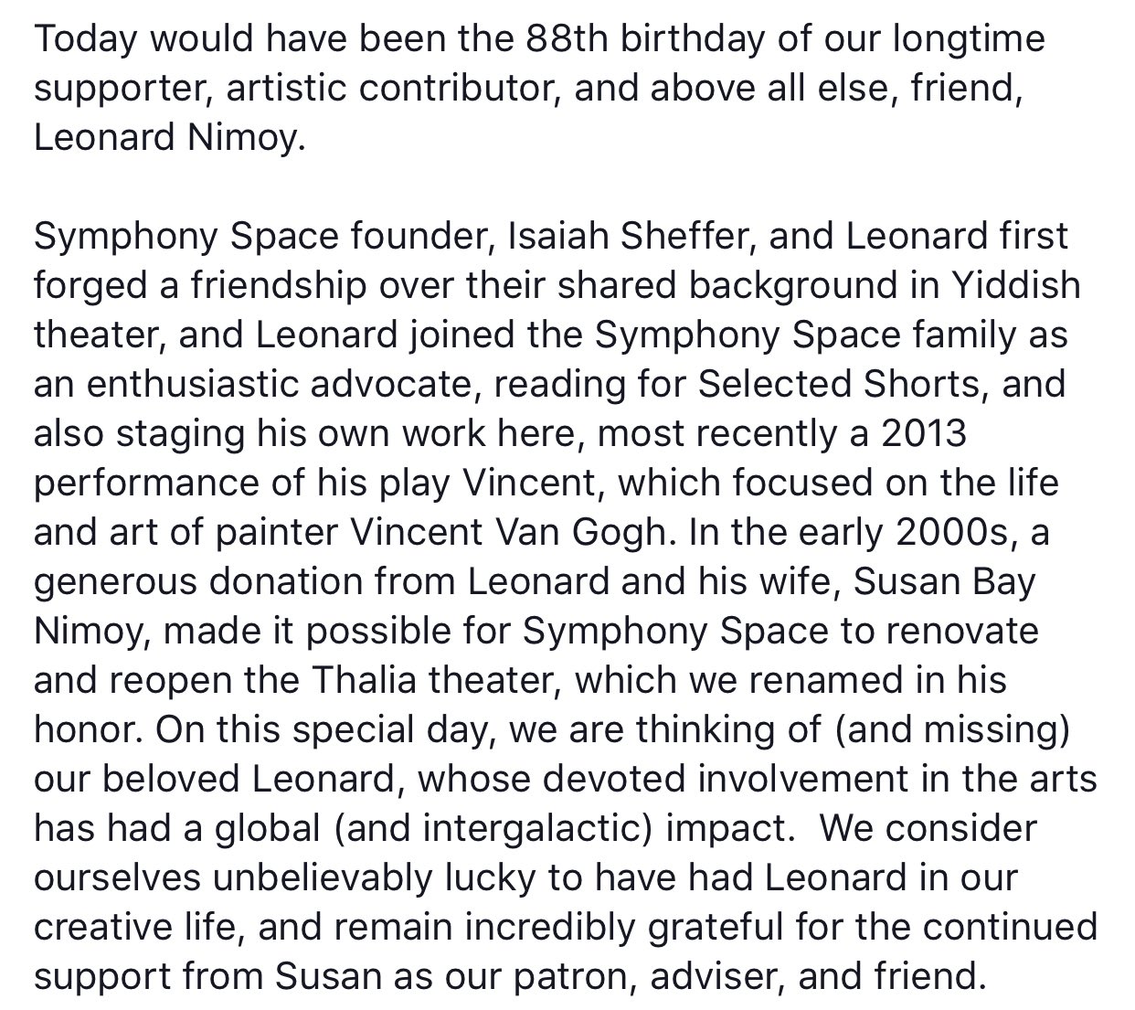 Happy birthday, Leonard Nimoy  