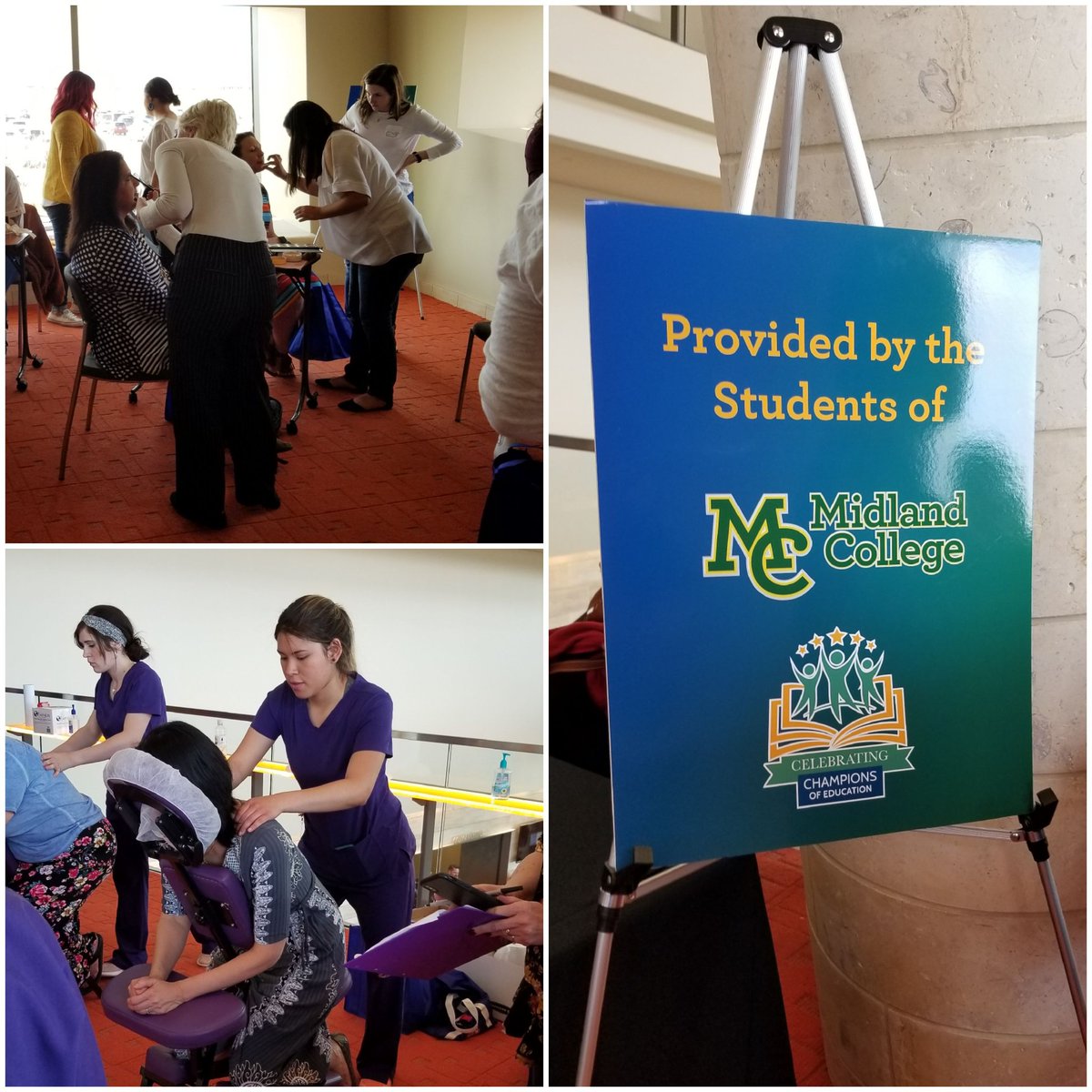 Virginia_odessa's tweet photo. Educators from the Permian Basin getting pampered at Celebrating Champions of Education Event! #edchamps2019 #ECISDAppreciation @EctorCountyISD https://t.co/IQEGEwtBVR