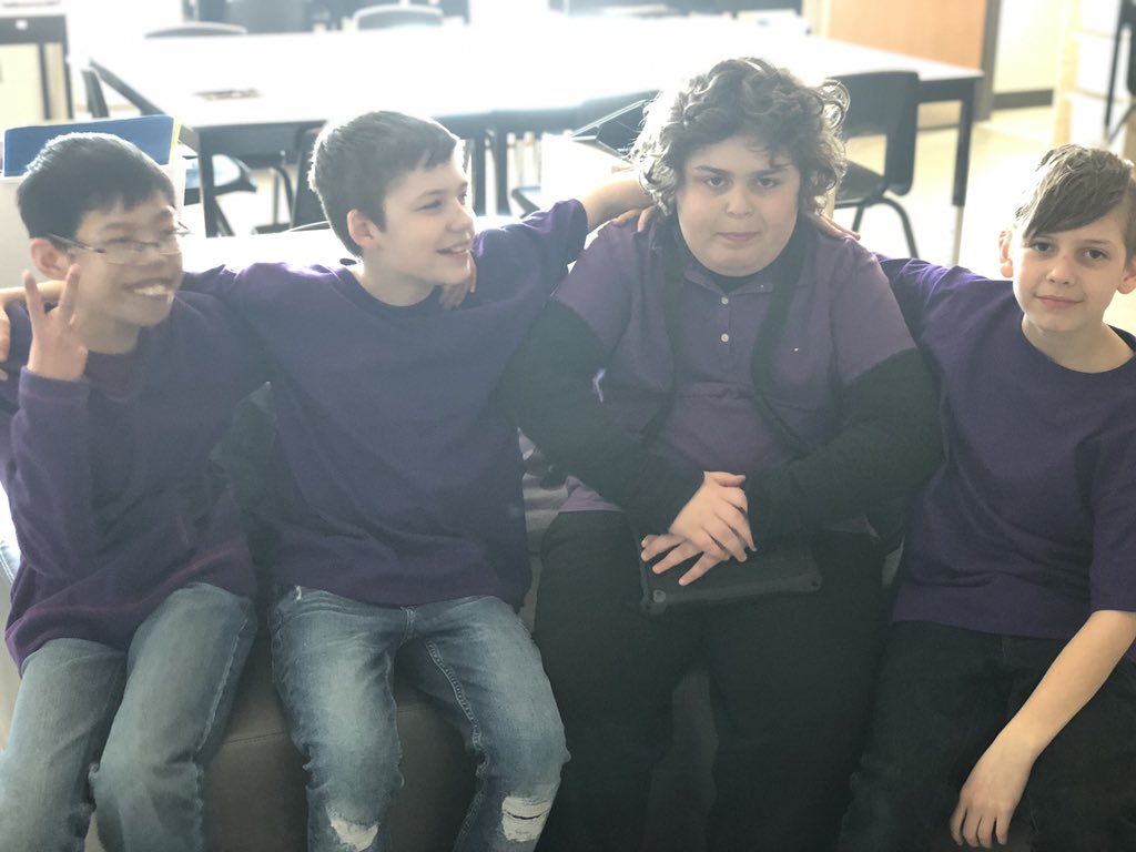 Wearing purple to support epilepsy awareness 💜  <a href="/StGregoryHCDSB/">St. Gregory</a>