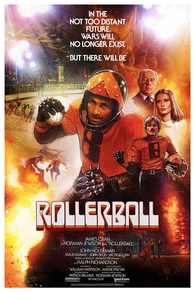 Happy 79th birthday to James Caan!
Rollerball (1975) by Paul Shipper 