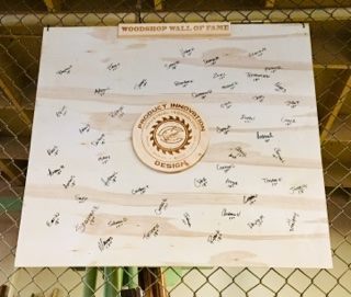 KidToyology's tweet photo. It's #Official! The #WoodShop #WallofFame! Seniors who completed 3 Years of #ProductDesign get to sign - we have over 50 Seniors from 2017 &amp; 2018! #CreatingCreativity @achs_scorpions @vcinnovates  @CareerEdCenter @OUHSD @VenturaCOE @OUHSD_CE @SkillsUSA #CTE #STEAM #GenerationT https://t.co/QRdGKF701a