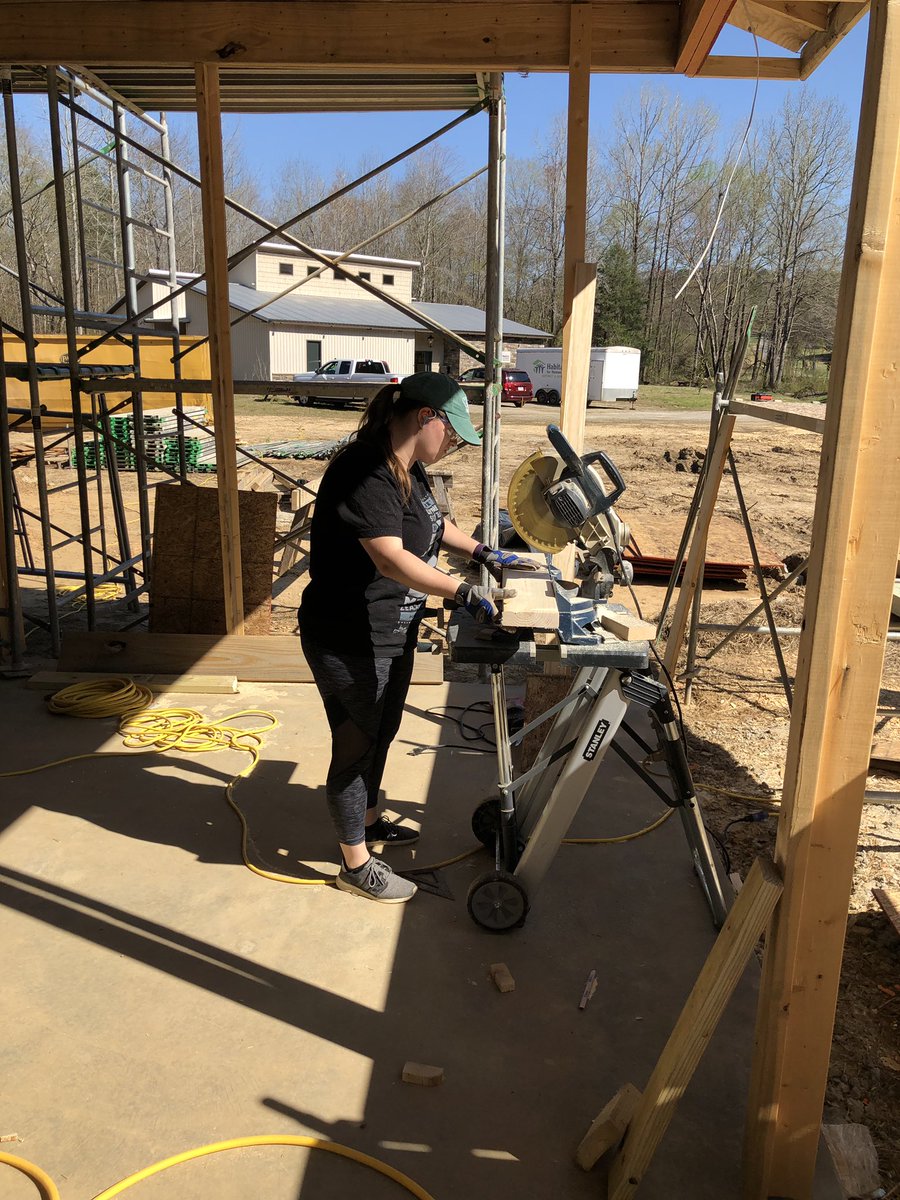 MAB_SEC's tweet photo. Another day of hard work on the @HFHNWAL house today! The winter @MizzouBreaks trip put the first wall up and we are continuing their work! We can’t wait to see what it looks like when we leave at the end of the week! https://t.co/fyOR6S8MbY