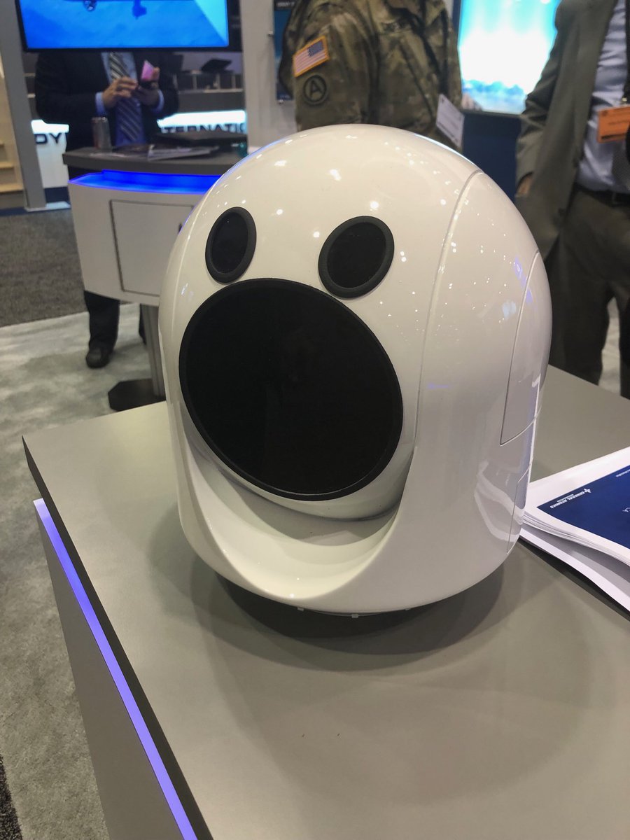 SydneyFreedberg's tweet image. LAZOR FACE :0 is actually scale model of beam director (ie shooty part the laser comes out of) for new General Atomics directed energy weapon. #Neatstuff ⁦⁦@AUSAorg⁩ #AUSAGlobal