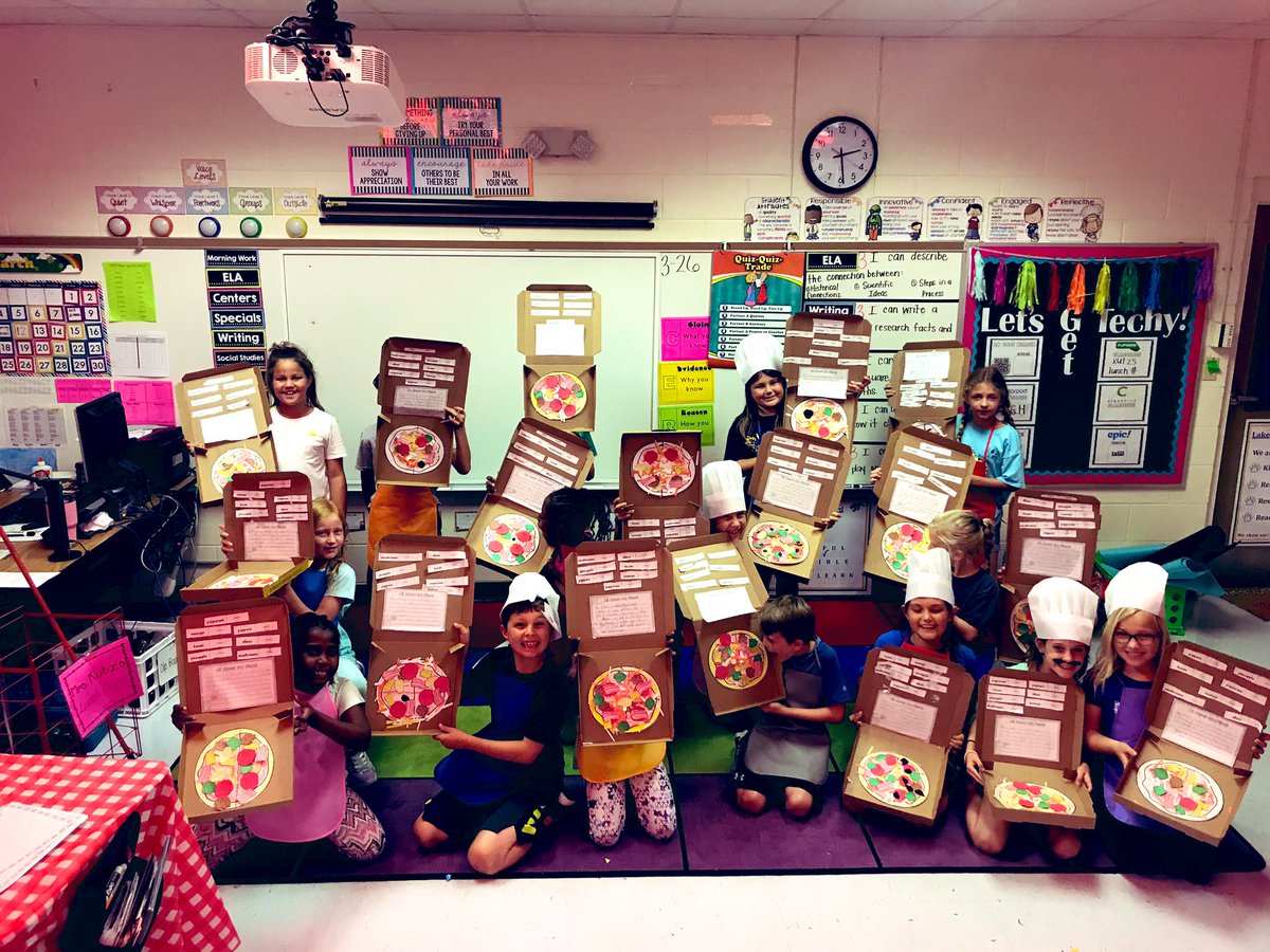 T3achWithM3's tweet photo. Pizza Day was a success! My little chefs worked their magic, so they were rewarded with....pizza π#iteachtwo https://t.co/laS7lKtK5h
