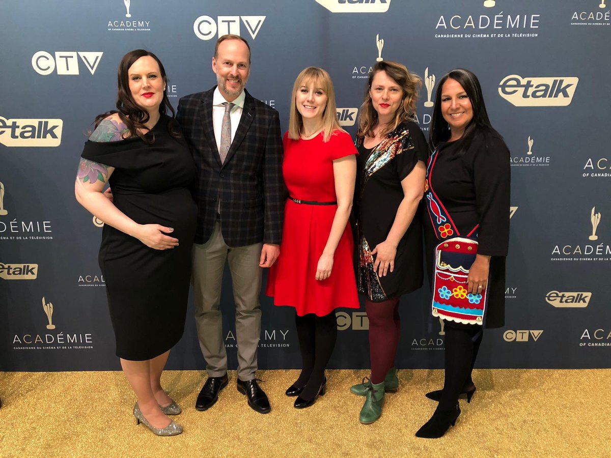 NumanFilms's tweet image. At the @CDNScreenAwards with the amazing producers from @FirstContactTV!! Nominated for Best Factual Series. Good looking crew! @APTN @tvo