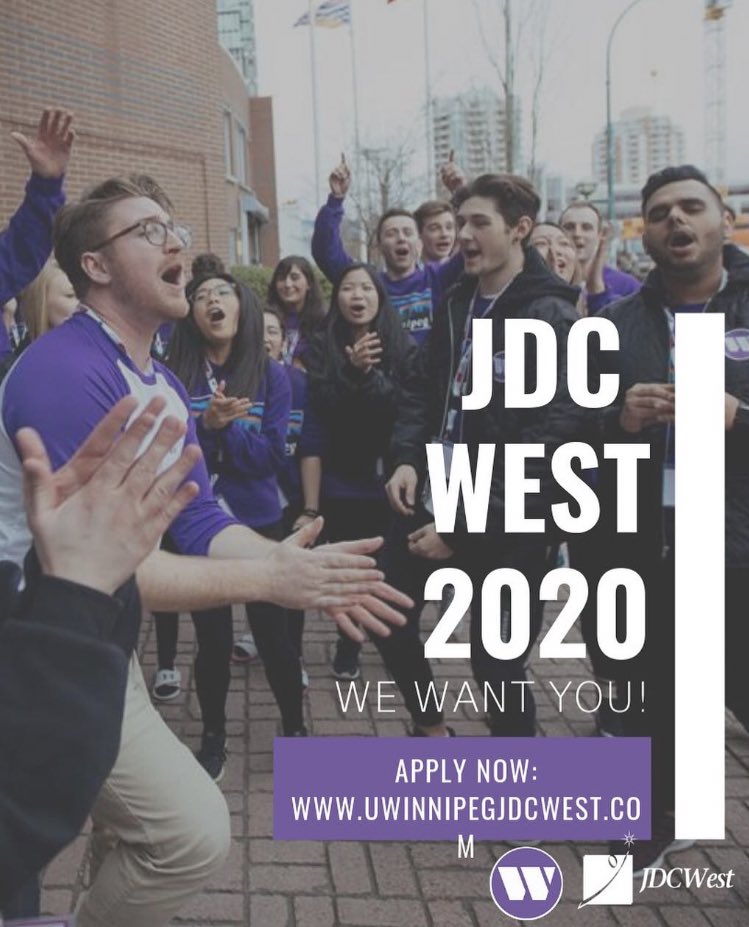 LOOK AT HOW FUN THIS LOOKS! THIS COULD BE YOU IF YOU APPLY FOR JDC WEST 2020! 💜uwinnipegjdcwest.com