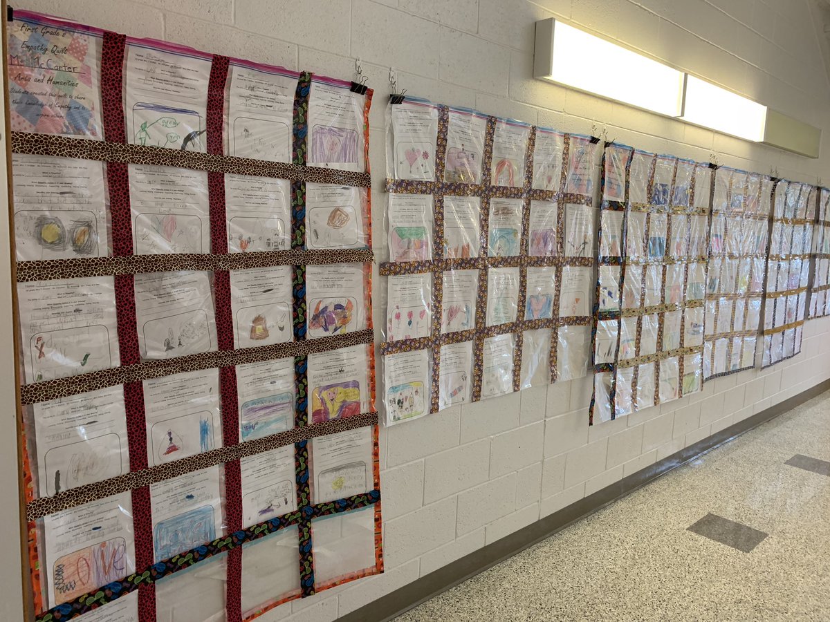 PHES_EEE's tweet photo. Our ziplock bag quilts help 1st graders share their knowledge of Empathy. #PHESpride #AACPSAweome #eeeaacps #KindnessMatters #KindnessGrowsHere https://t.co/mQAC28s51F
