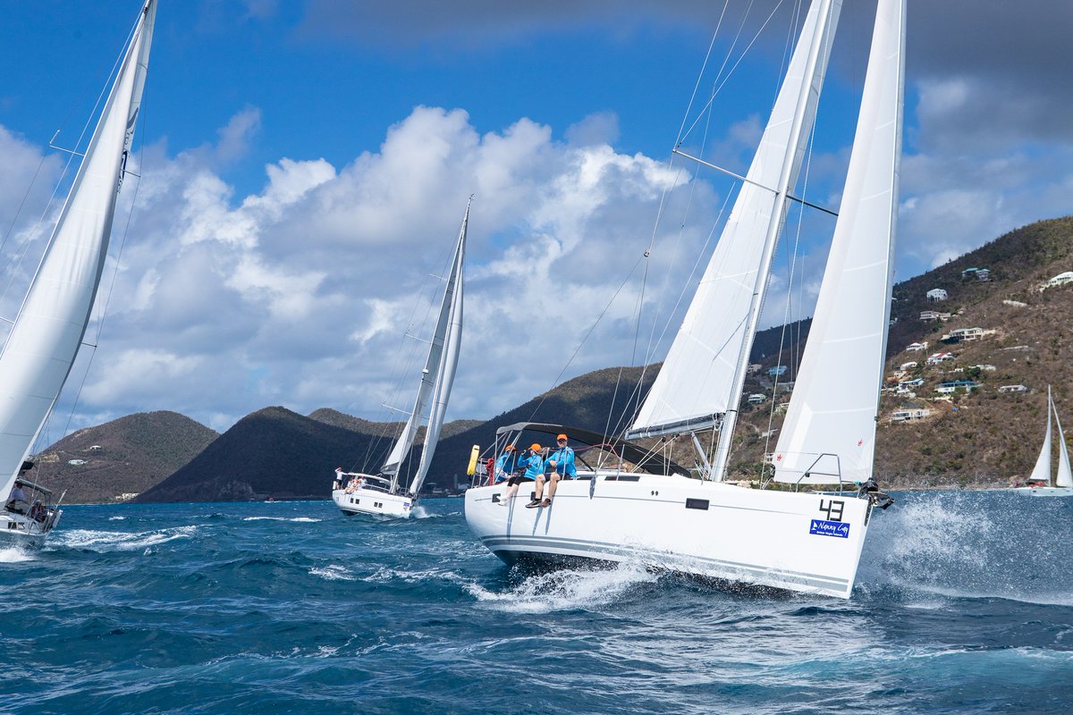 springregatta's tweet photo. Images from the start of the Round Tortola Race! Great conditions for our first day of racing at the 48th BVI Spring Regatta.

Results via: https://t.co/4eTE0oV6b8

#BVISR
📸 Alastair Abrehart https://t.co/ZgCxtlKOAH