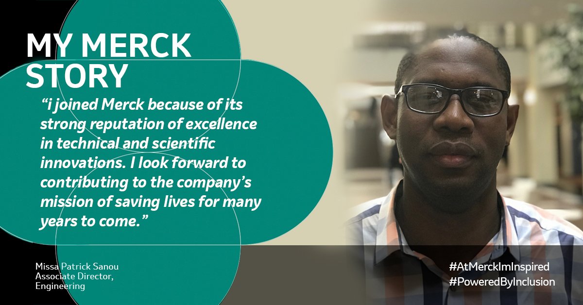 MerckIMInspired's tweet photo. Chat with Patrick & the rest of the Merck team at this year’s #NSBE45 starting tomorrow in Detroit. Stop by Booth 102 and learn how you can #InventForLife at Merck! View available positions and requirements here: https://t.co/GEJ0rZjNIT #AtMerckImInspired #PoweredByInclusion https://t.co/sQ1aYOydhb