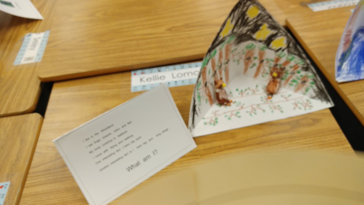 Parkerva1's tweet photo. Our animal unit is complete.  We researched. We created habitats and animals. We made table tents about our animals using Wixie. Then we built a zoo and recorded ourselves telling about our animals.  Then we shared it.  #1stgradelearning @SwansCreekES @Tech4Learning https://t.co/igRz5Q7MVo