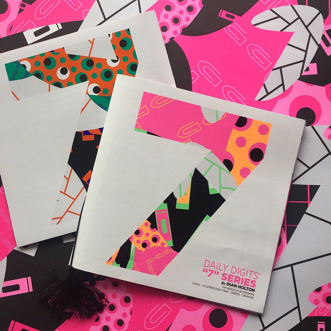 dianholton's tweet image. It took coming to #DscoopEdge to reconnect with my favorite printer —David Bennett of @bennettgraphics who printed my #DailyDigits 7 series featuring @HPGraphicArts Smartstream Designer mosaic. electroinks. #WorldofGrowth