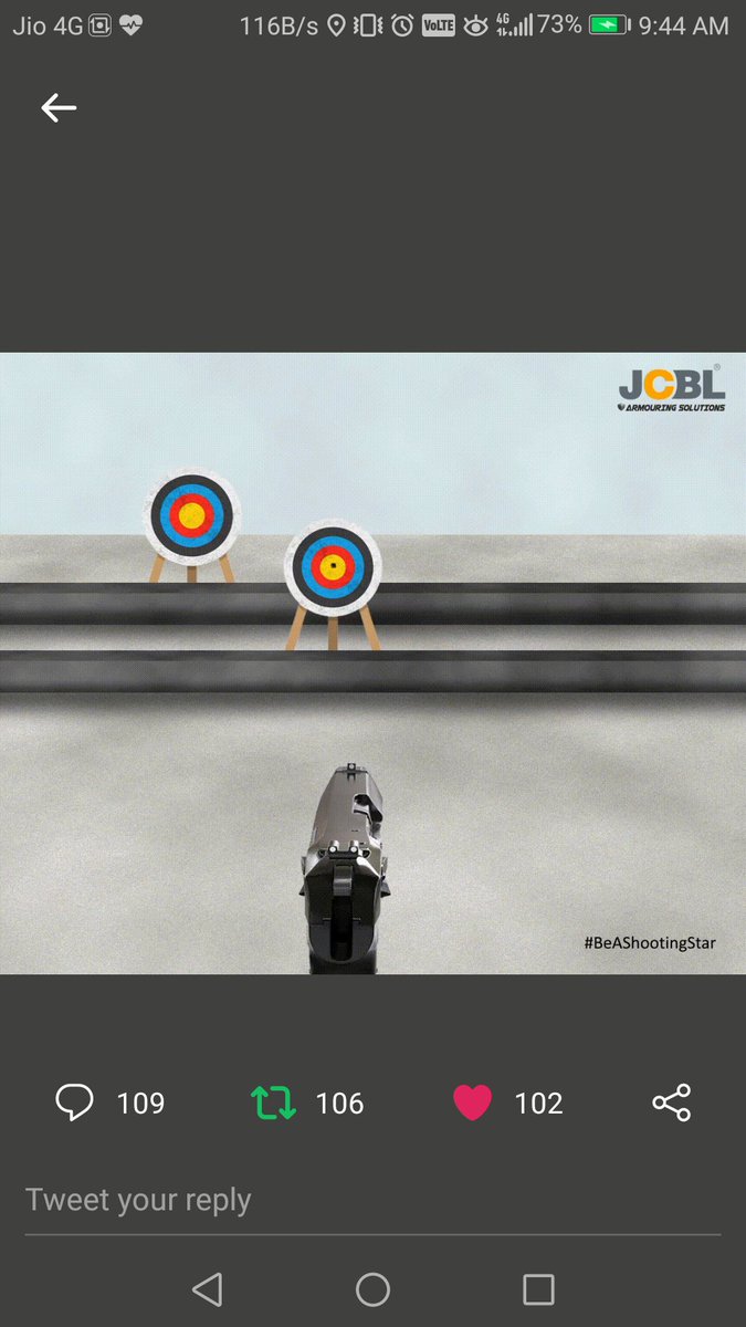 prashantDocean's tweet photo. @jcblarmoring My screenshot of shooting the right target.
๐ฏ๐ซ
#BeAShootingStar
#JCBLArmouringContest
@jcblarmoring
@Imrajulali071
@Raghavendra0703
@Shyamminiga
@ssharda932
@dipakyadav8058
@AdiBonkar08
@AasithaKhandel1
@LazyGoan7 https://t.co/THBa9rIy2R