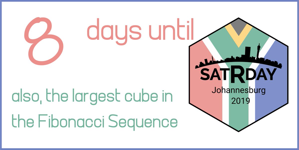 satRday_ZAF's tweet photo. Happy Friday! Help a friend out and let them know about the @datacarpentry #satRdayJoburg workshop happening this coming Wednesday &amp; Thursday - get tickets here :https://t.co/vCcgftXQYL https://t.co/7kiH89cE4H