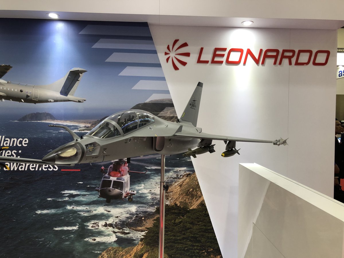 Leonardo_live's tweet photo. The #M346FA is the most suitable response to meet the widest range of customer operational needs. Visit us to find out how the aircraft represents a highly effective and low-cost tactical solution for the modern battlefield https://t.co/cCnNTXXJNA #Leonardo #LIMA19 https://t.co/3ppicL82Kq