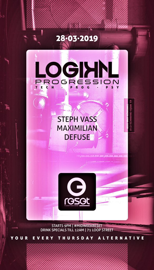 This Thursday I’ll be at Reset for Logikal Progression with #stephvass #maximilian 📡
. . .
#techno #reset #underground #deeptech 
. . .
<a href="/CapeTownsBest/">Cape Town Buzz</a> <a href="/CPTgigs/">Cape Town Gig Guide</a> <a href="/capetownnights/">CapeTownNights</a> <a href="/CPTatNight/">Cape Town at Night</a> <a href="/WhatsUpCapeTown/">WhatsUpCapeTown</a> <a href="/CapeCalendar/">Cape Town Events</a> @EventsCpt <a href="/warwickfrench/">WARWICK FRENCH DJ</a>