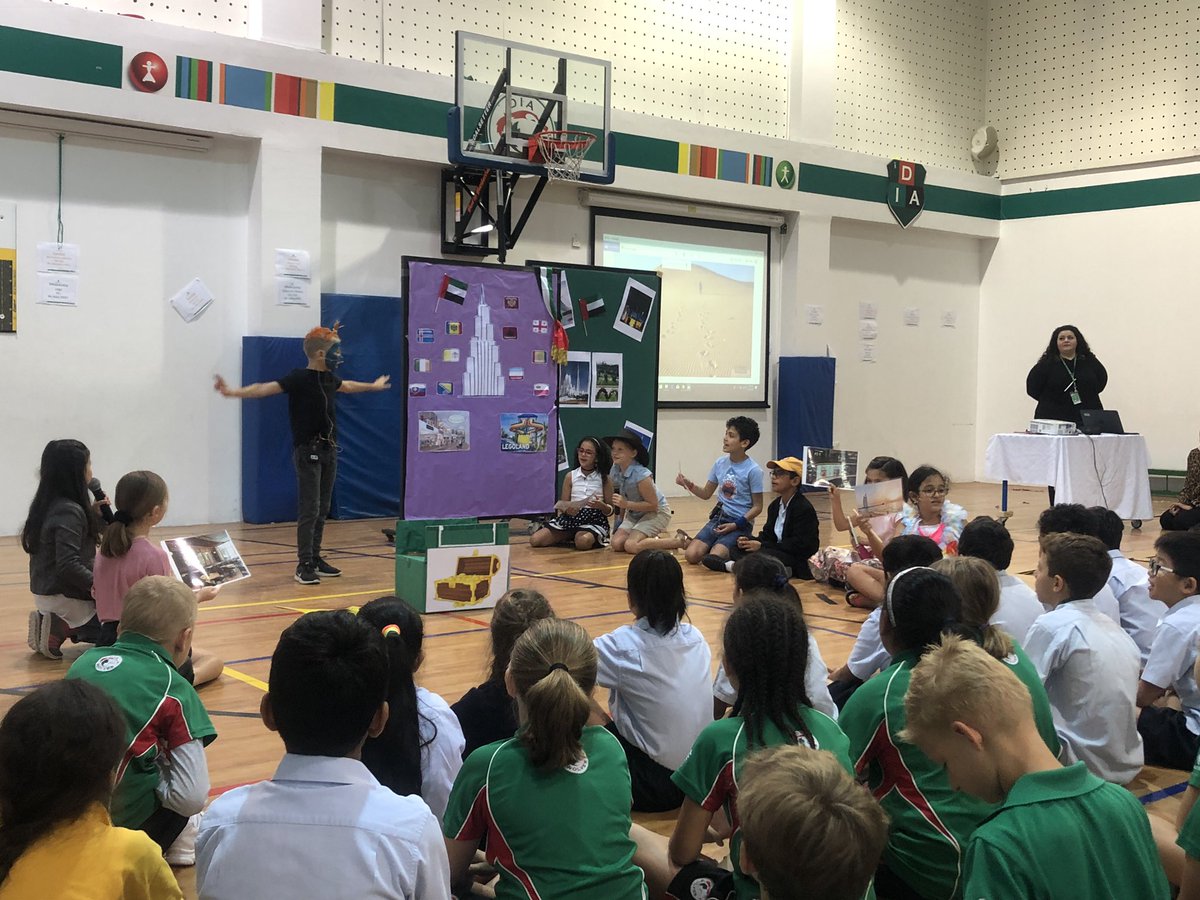 DIA_Year4's tweet photo. A fabulous Arabic assembly by the Year 4 Arabic B students- you have the whole year 4 corridor singing! #DIA_Arabic #dia_primary #LearningArabic @DIA_Arabic https://t.co/L92bkUWhXp