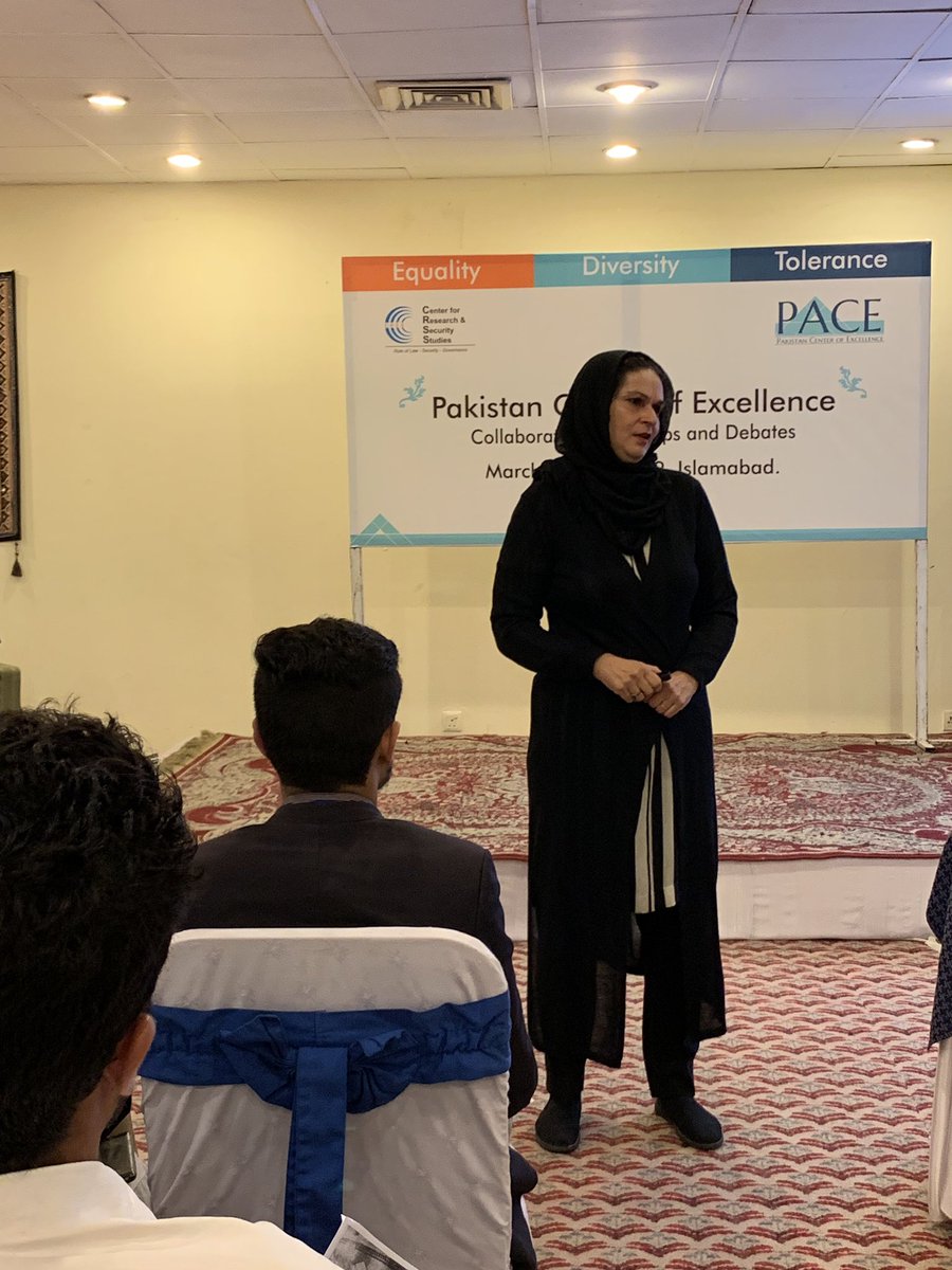 CRSSpak's tweet photo. #Dialogue is one of the effective measures that can be utilised to encourage #tolerance, says Humaira Masihuddin, Lawyer @CRSSpak #PACEEvolution Workshops @ZeeSalahuddin @vogul1960 https://t.co/pUIKVwBMe0