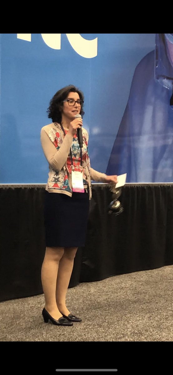 HannaJavan's tweet photo. My mentor Dr.Abi-Jaoudeh is announcing the best poster #SIR19ATX #IAmIR #WomenInIR #twittIR #UCI https://t.co/nf9fcebEkW