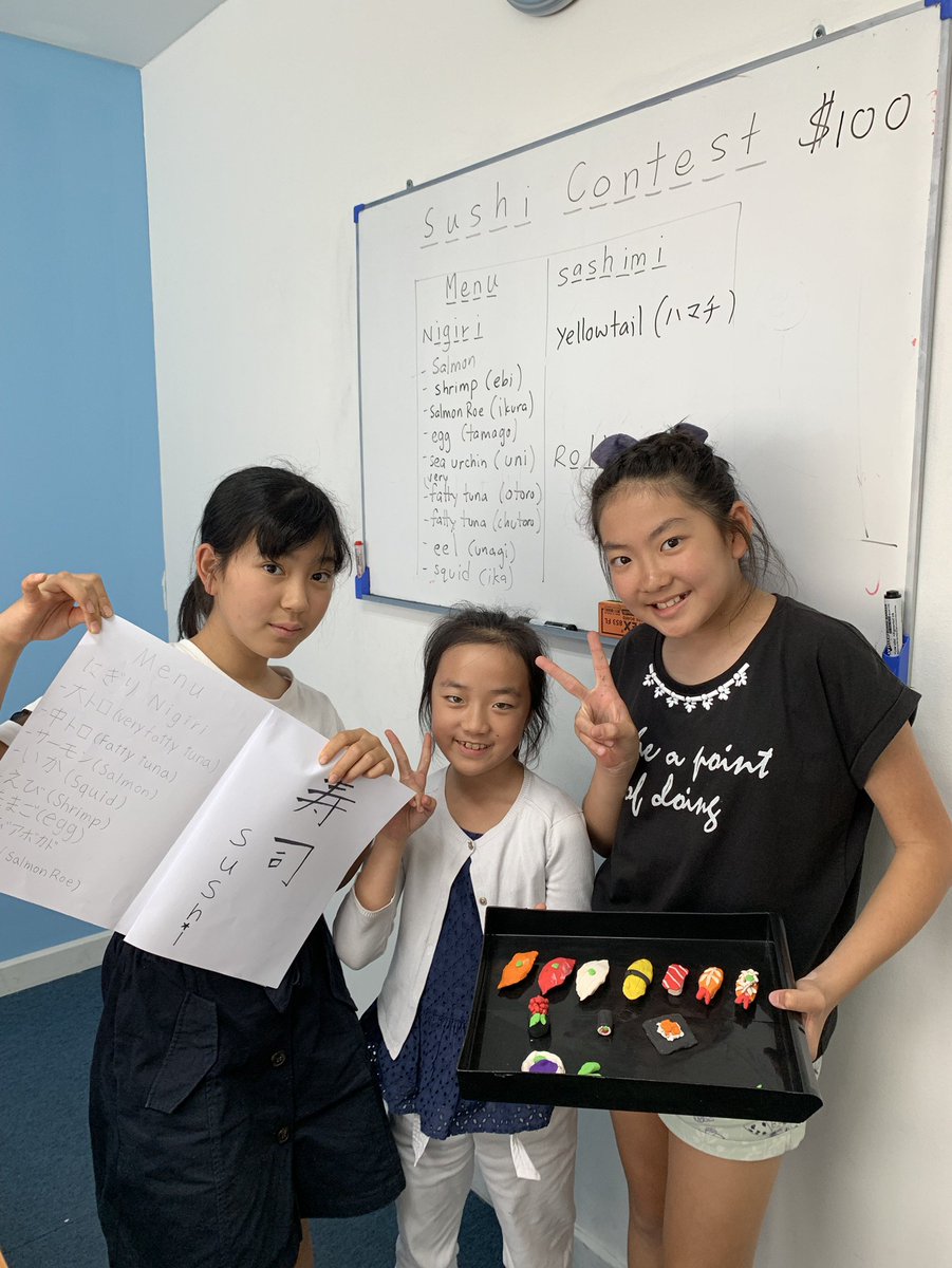 geosbangkok's tweet image. おすしをつくりました！本物じゃないよ🍣#languagecentre #studymotivation #studywithgeos #languageschool #geosthailand