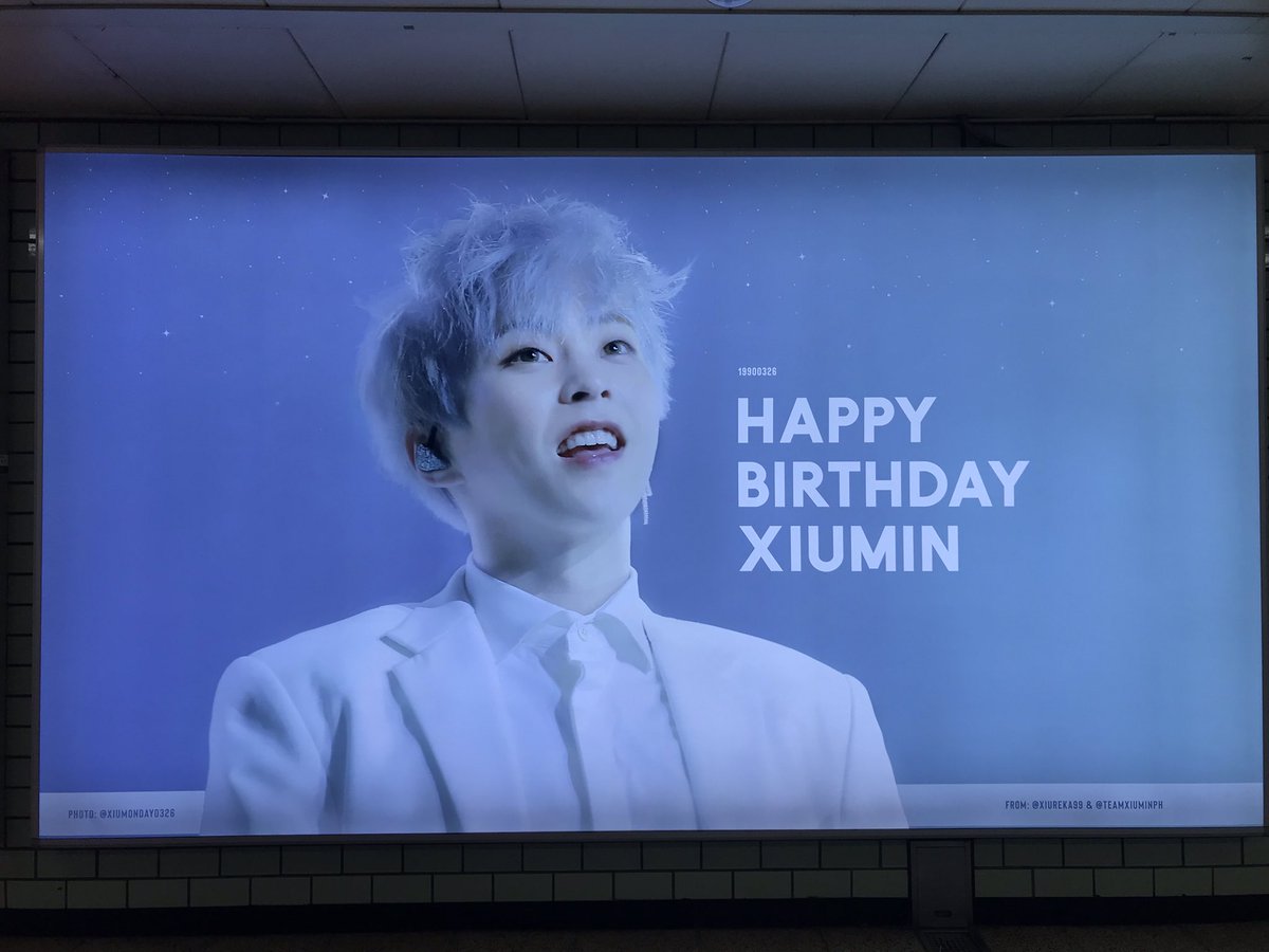 326degree's tweet photo. @ordinary_sanha 
@mini_freezer @xiumin_happy 
@teamxiuminph @xiureka99 
@SCHNEE326 Thank you for make a beautiful station ♥️
#HAPPYXIUDAY2019 
#HAPPyXIUMINDAY https://t.co/4YtQZufYs9