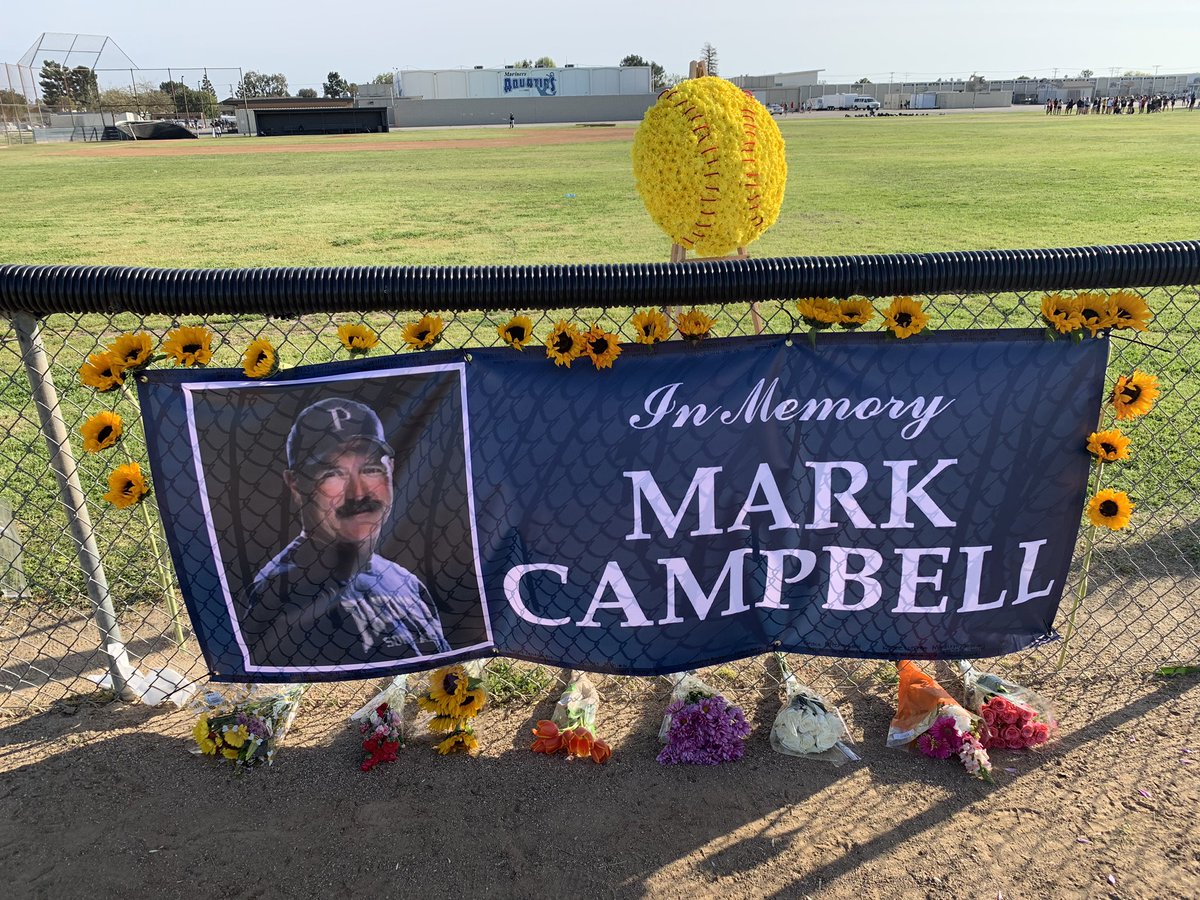 PHS_Mariners's tweet photo. In our first game back in action since the passing of our beloved coach, Mark Campbell, our softball team paid tribute to Coach Campbell in a pregame ceremony and defeated Crean Lutheran 12-0 #alwaysourcoach ⚓️🥎 https://t.co/sg0fMhaFhO
