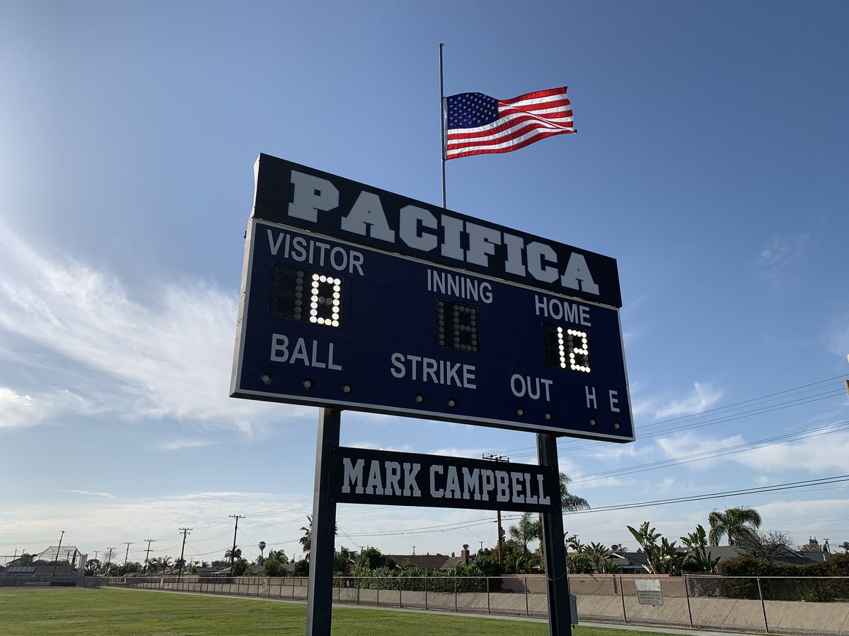 PHS_Mariners's tweet photo. In our first game back in action since the passing of our beloved coach, Mark Campbell, our softball team paid tribute to Coach Campbell in a pregame ceremony and defeated Crean Lutheran 12-0 #alwaysourcoach ⚓️🥎 https://t.co/sg0fMhaFhO