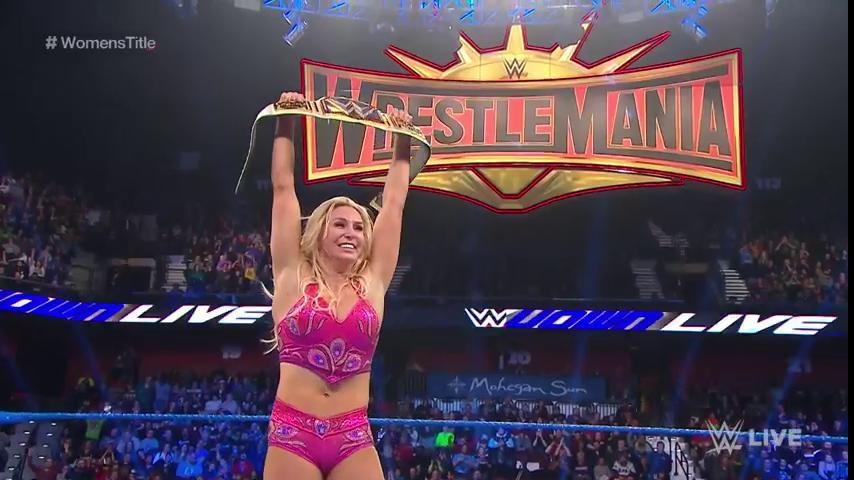 wweespanol's tweet photo. TIENE SANGRE AZUL EN SUS VENAS! La Reina @MSCharlotteWWE se alza como Campeona de #SDLive y llevará el título a #WrestleMania. ¿Te lo imaginabas?

#WWexFOX https://t.co/pQV05JBmRL