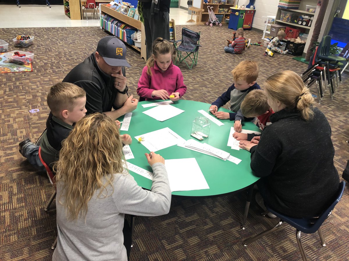 laurwagg's tweet photo. Kindergarten and 1st Grade Math Night! Sharing math information, games, and strategies! #552Peru #purplepride https://t.co/32rDa4BaMz