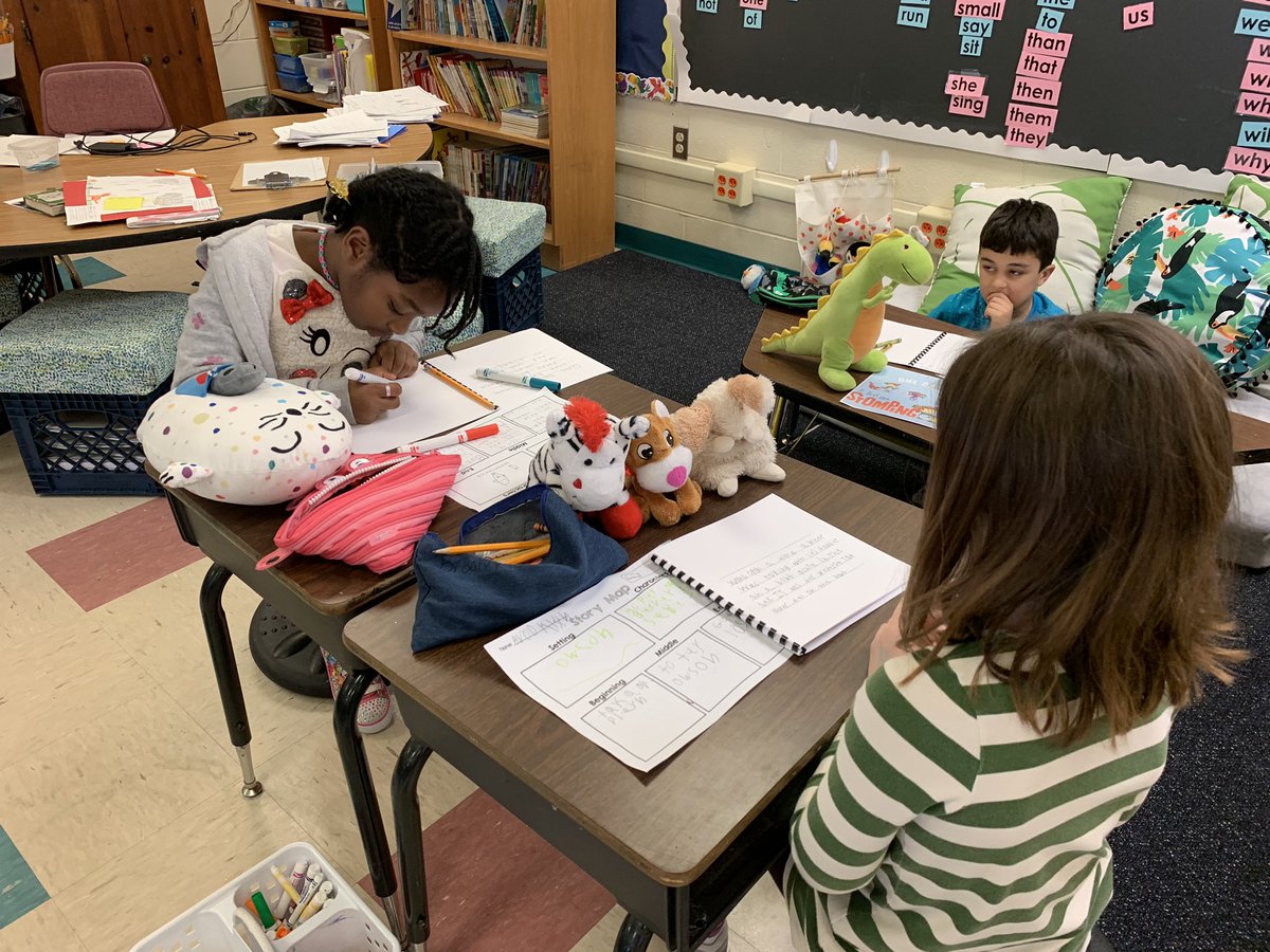 KaraBarton18's tweet photo. These writers were so excited to start writing books for children in Jamaica! They chose stuffed animals that we will be donating to use as characters and are developing story plots their little readers will love! @weRweaver https://t.co/o2Gsj6iQWA