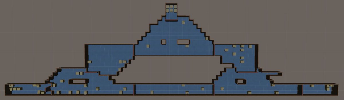 OsTarragon's tweet photo. The corrected #procgen spawn location algorithm! Notice how none of the crates block off passage through the level. #gamedev #indiedev #madewithunity https://t.co/mrEDeDVRV8