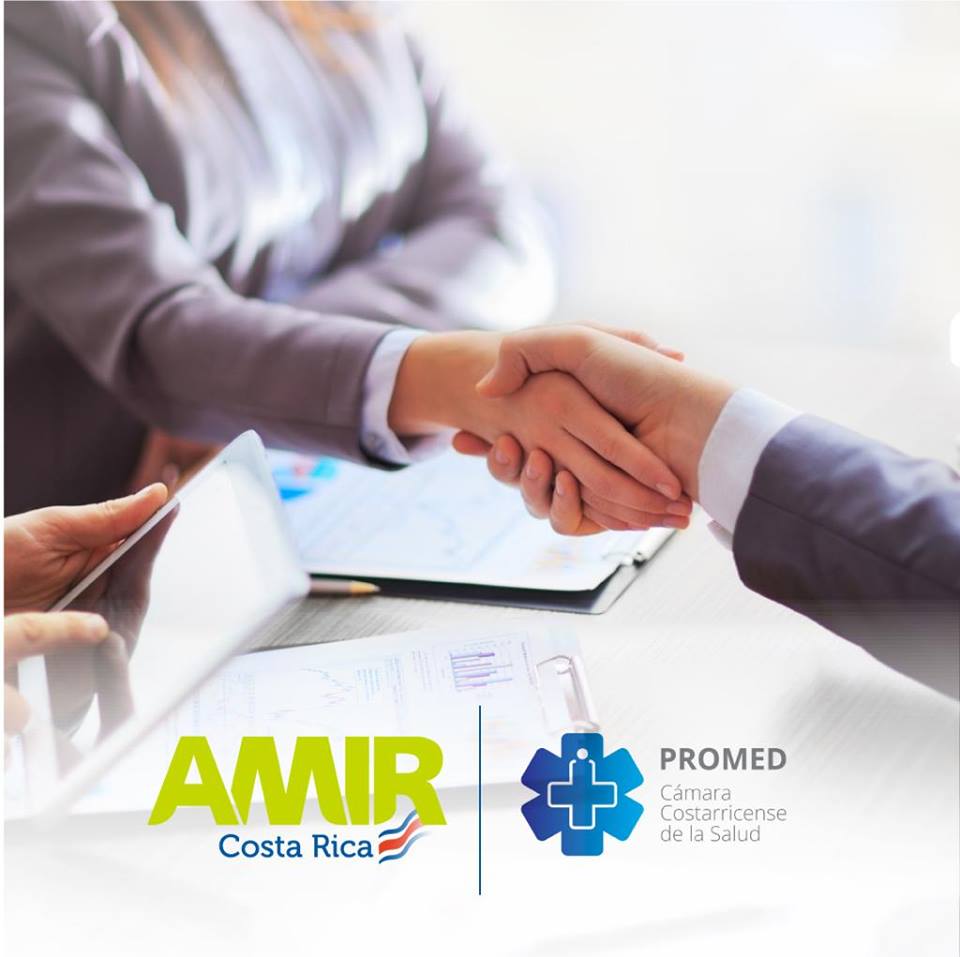 Estamos ya afiliados a PROMED, la Cámara Costarricense de la Salud, entidad que ha liderado y lidera los esfuerzos en la internacionalización de servicios de salud y turismo médico, el Sello de Calidad PROMED va de la mano de <a href="/AMIRCostaRica/">AMIR Costa Rica</a>