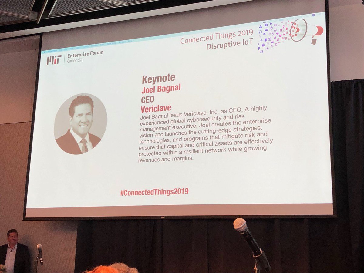 vericlave's tweet photo. Great to see CEO Joel Bagnal's deliver his Connected Things 2019 keynote yesterday! #KnowVericlave #ConnectedThings2019 https://t.co/r9dR2UHZjn
