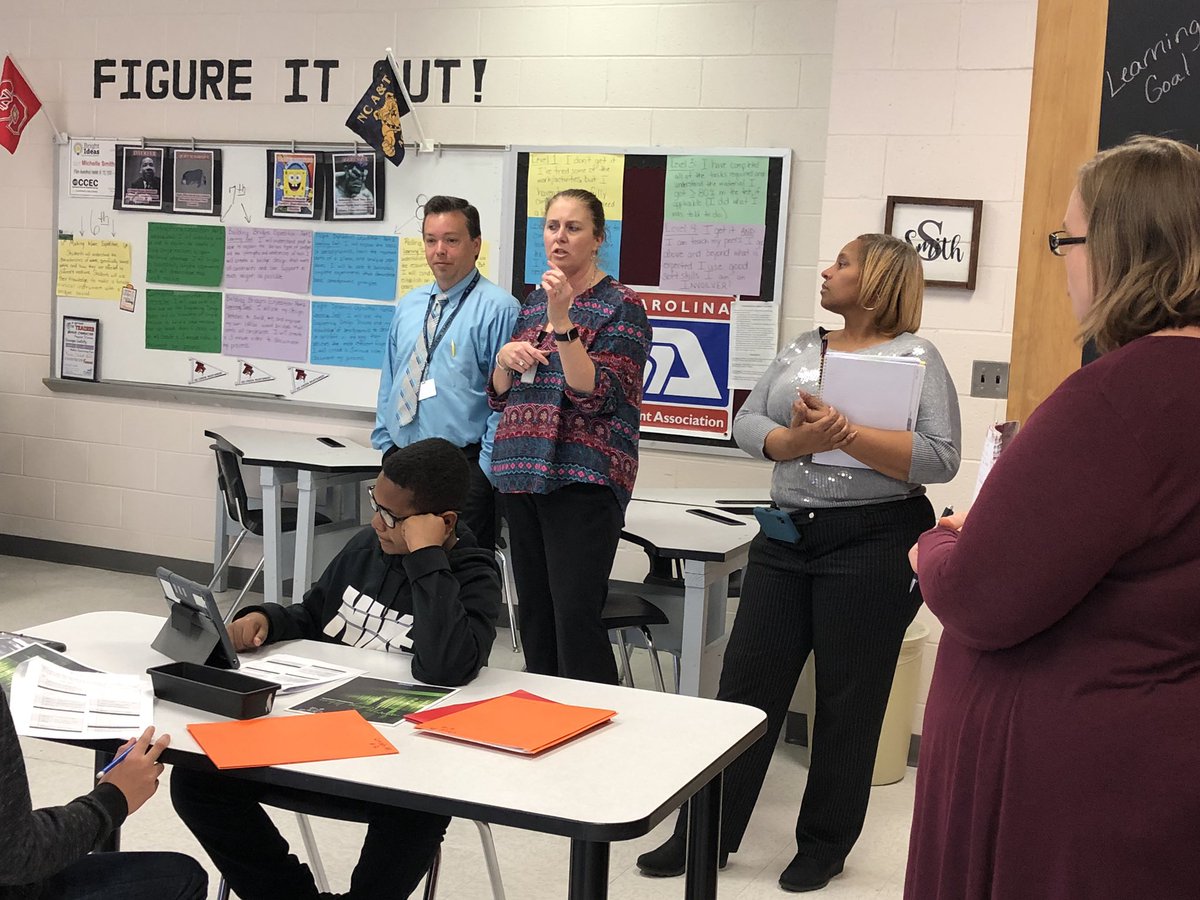 DiggsTosha's tweet photo. Collaborative & informative meeting today as @PenderCoSchools administrators and teachers visited Michelle Smith’s #STEMEAST classroom @TuckerCreekMS @CravenCoSchools today! Thanks Ms. Smith for always being so helpful and willing to share! https://t.co/TCsl19BkZ9