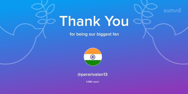 misskomathy's tweet photo. Our biggest fans this week: @perarivalan13. Thank you! via https://t.co/RU8wsErkZo https://t.co/sjpk5FoctI