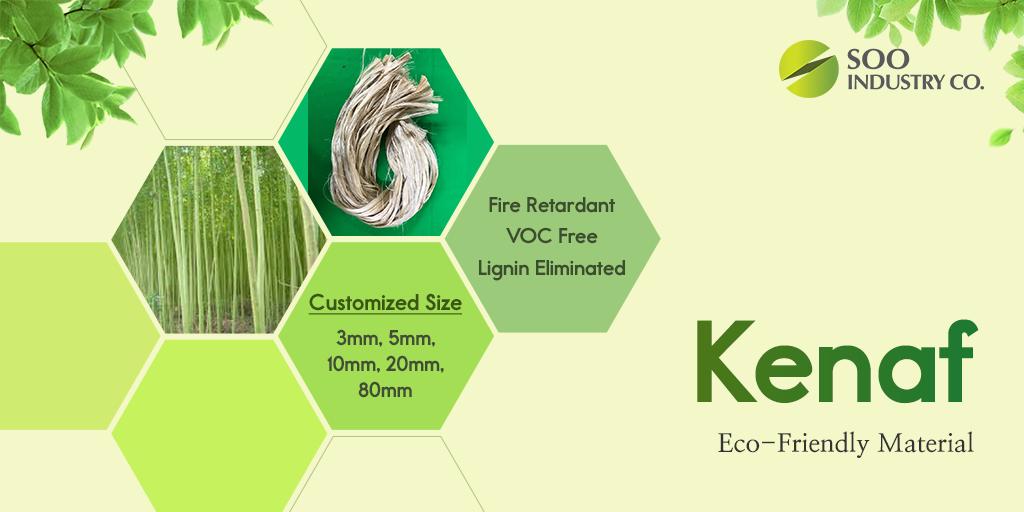 SooIndustry's tweet photo. One of the Green Fiber materials is #kenaf.
fiber produced after fermentation. It could be used as a jute substitute.
Kenaf is tougher and rougher than jute but less flexible. It is also used in a spun form of fishing nets and ropes.
#SooIndustry #green_fiber #natural_fiber https://t.co/WbRhVXbMsX