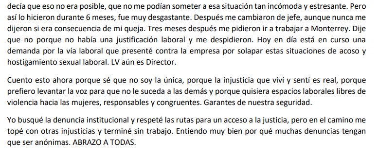 PeriodistasPUM's tweet photo. Leonardo Valero, director de Operaciones Editoriales del Periódico Reforma
Denuncia Eloísa Farrera, ex Editora de la sección Internacional de Reforma
#MeTooPeriodistasMexicanos
#YoLesCreoAEllas
#NoEstamosSolas https://t.co/DLGjJc8NSq