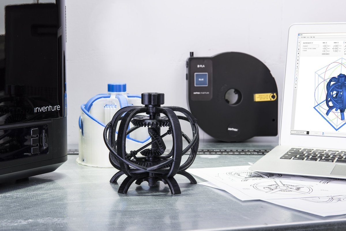 thinglab's tweet photo. Zortrax Inventure with DSS station has been reduced further to 25% off. The price is down from $5,000 to $3,750. A small package with big features & big savings. 135x135x130 mm Build volume. Water-soluble support. Zortrax reliability & print quality. #3dprinter #zortrax #thinglab https://t.co/Zy3Us43xeX
