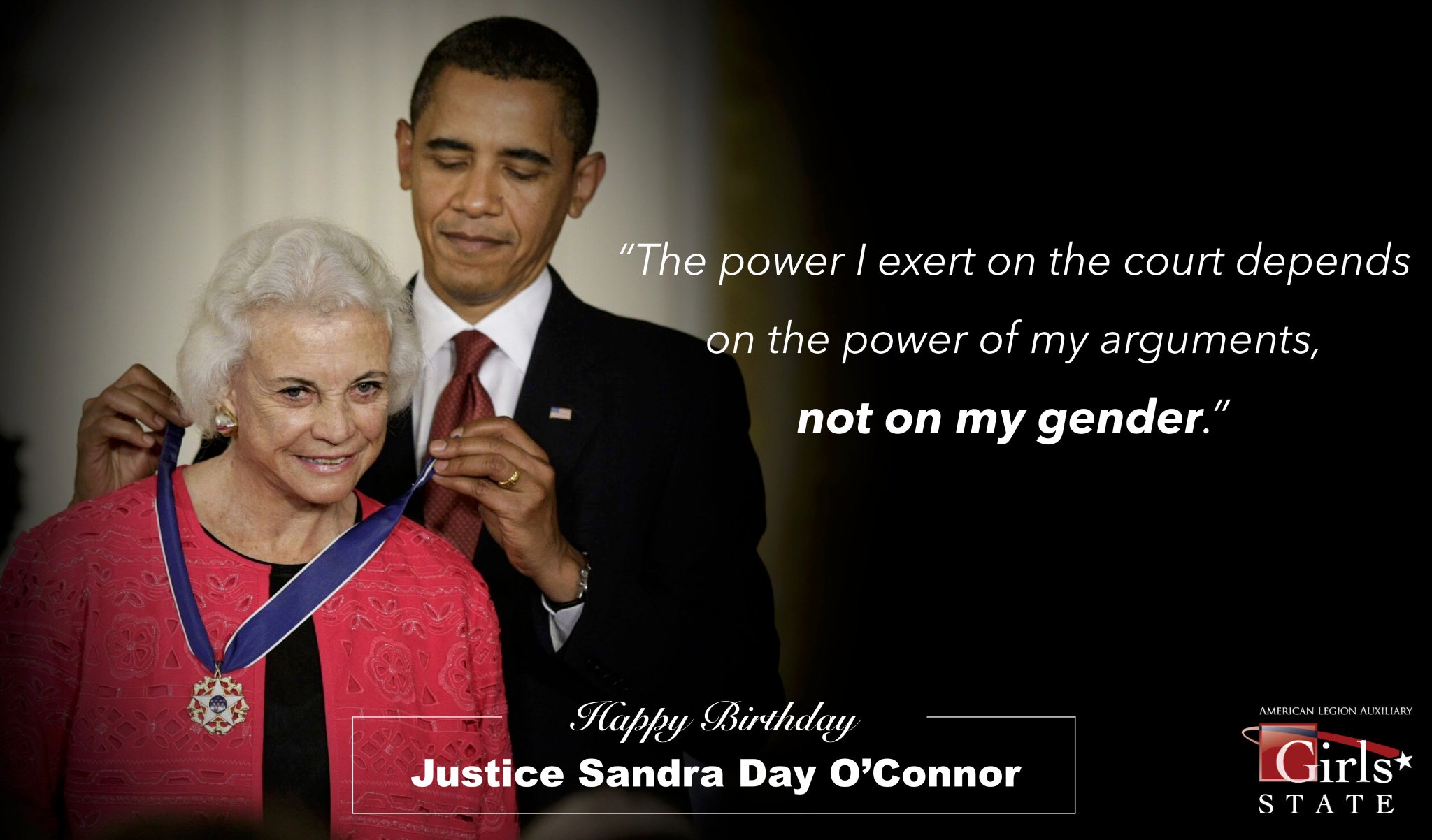 Happy birthday, Sandra Day O\Connor 